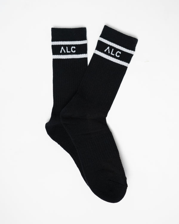 ALC Crew Sock Black / Sand - 2 Pack