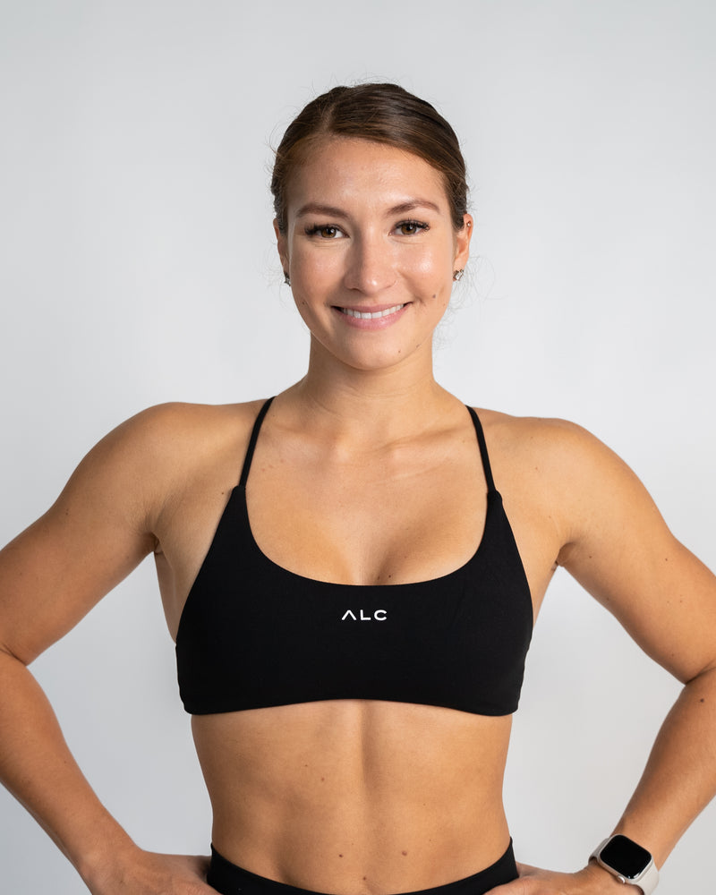 Flexi Fine Line Crossover Sports Bra - Black – ALC // ACTIV Lifestyle Co