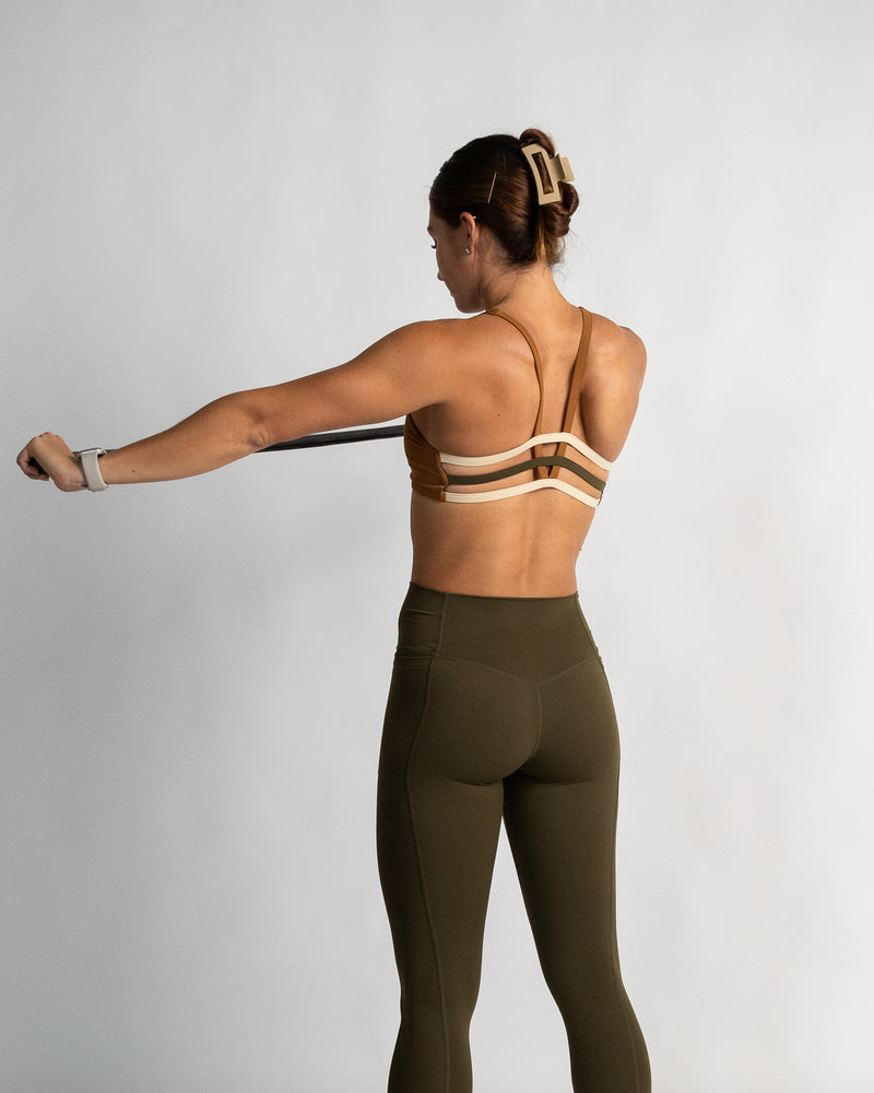 Firming & Covered Sports Bra Almond Shop Now