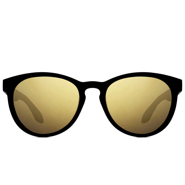ACTIV One T2B - Matte Black with Gold Mirror Lens