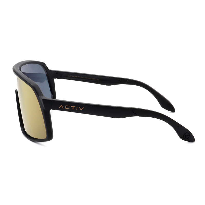 ACTIV AERO - Matte Black with Gold Mirror Lens – ALC // ACTIV Lifestyle Co