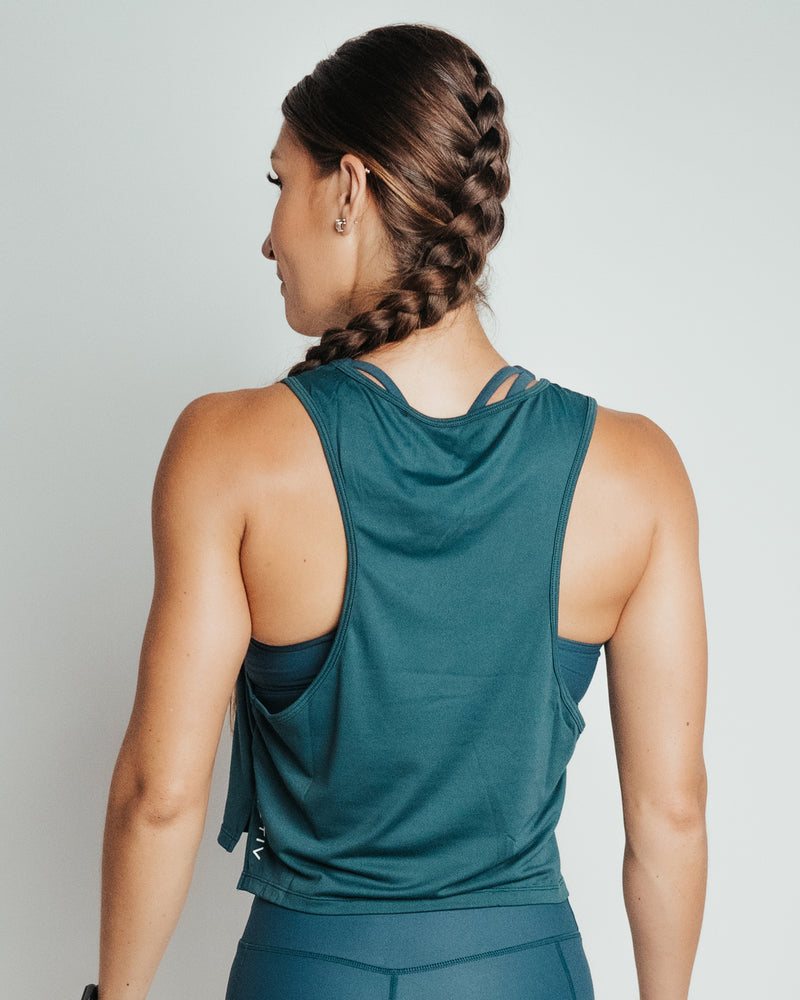 Women's Performance Crop Tank - Reef Teal – ALC // ACTIV Lifestyle Co