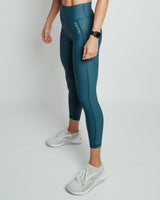 Women's Performance Tight - 7/8 High Rise - Reef Teal